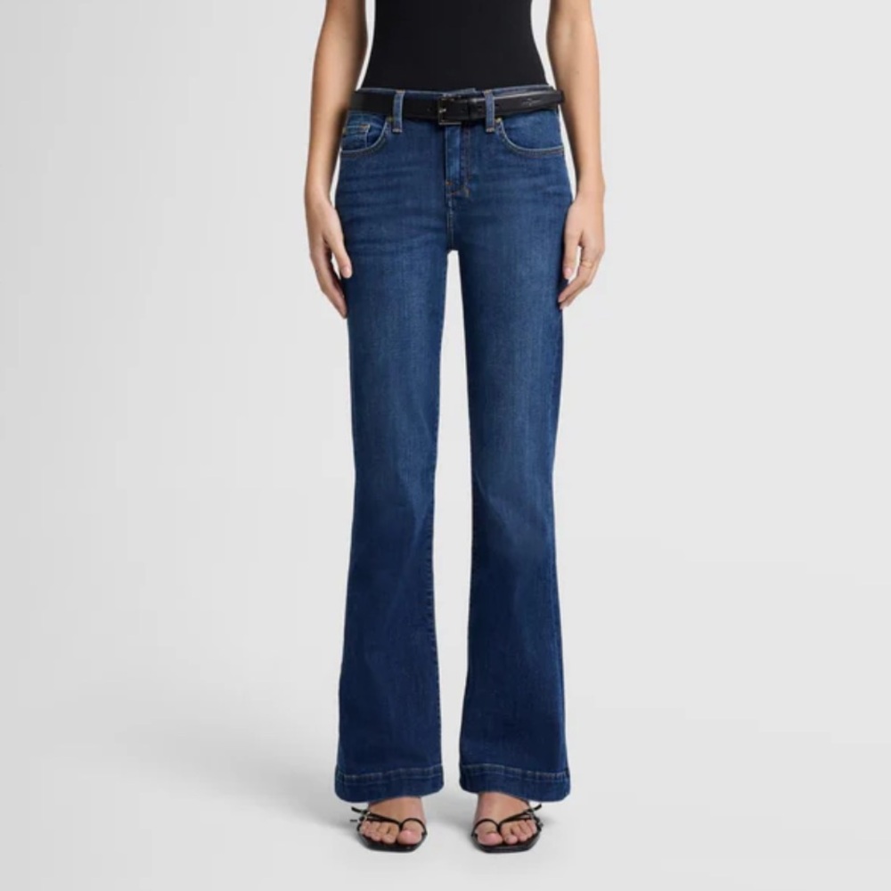 7 For All Mankind Dark Blue Flare Jeans